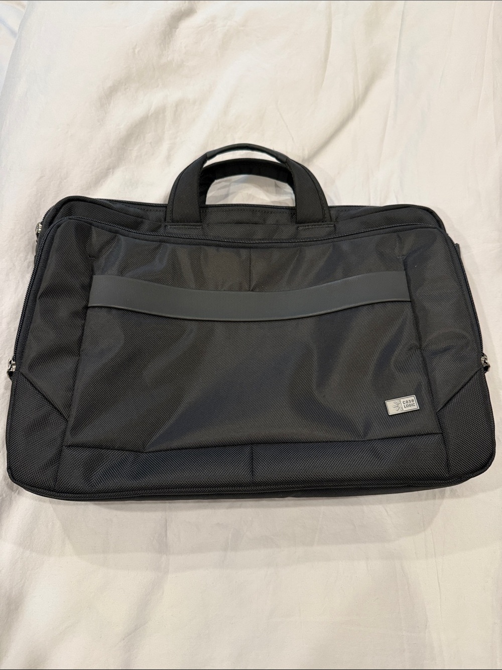 Case Logic Laptop Bag Black Ballistic Nylon Briefcase Messenger Padded